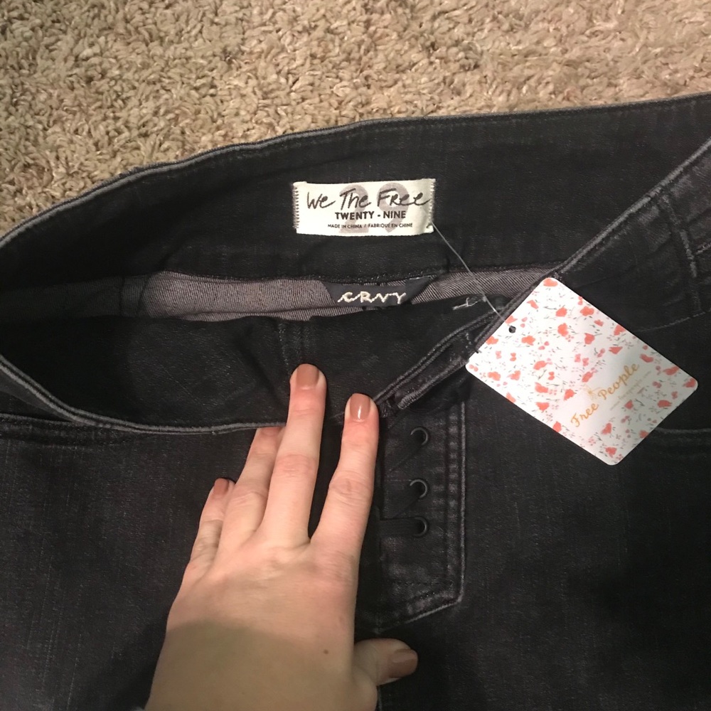 Free People Lace Skinny Curvy NWT
